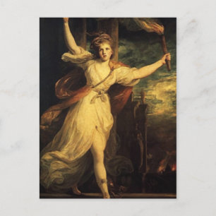 Carte Postale Thais d'Athènes avec Tourch Par Joshua Reynolds