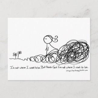 Carte Postale Thank God I
