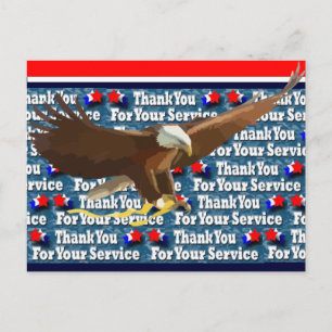 Carte Postale Thank You for Your Service