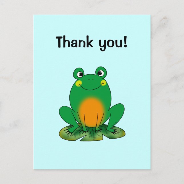 Carte Postale Thank you ! (frog) (Devant)