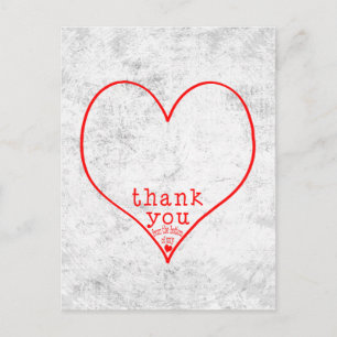 Carte Postale Thank you from the bottom of my heart
