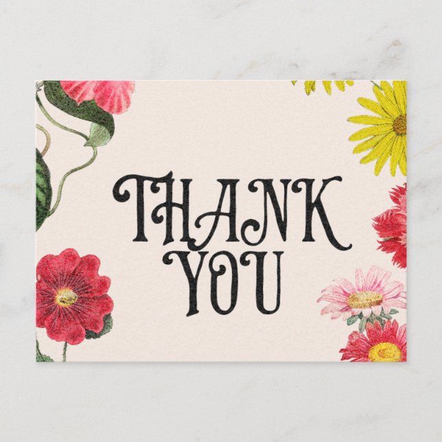 Carte Postale Thank You Greetings (Devant)