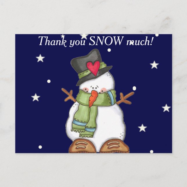 Carte Postale Thank You Snow (Devant)