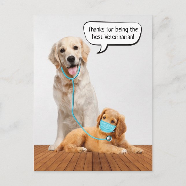 Carte Postale Thanks You to Veterinarian   (Devant)
