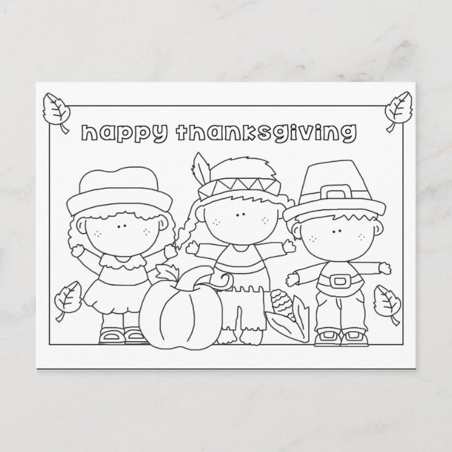 Carte postale Thanksgiving (Devant)