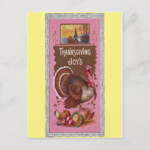 Carte Postale Thanksgiving avec la Turquie 1917