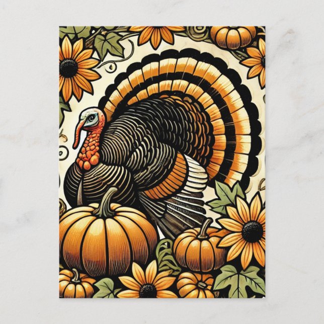 Carte Postale Thanksgiving Turquie (Devant)