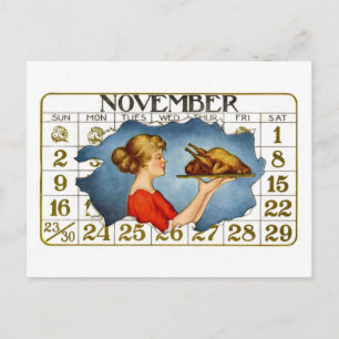 Carte postale Thanksgiving vintage