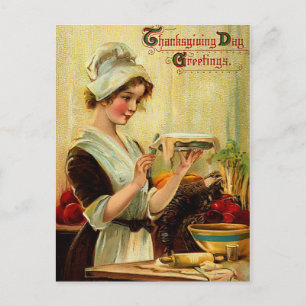 Carte postale Thanksgiving vintage