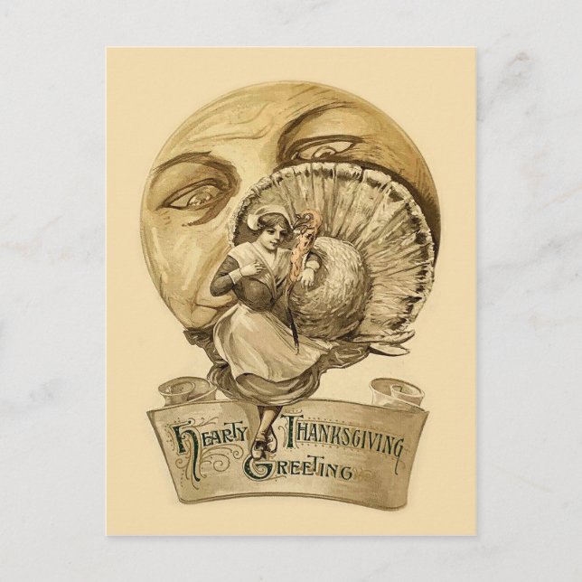 Carte postale Thanksgiving vintage (Devant)