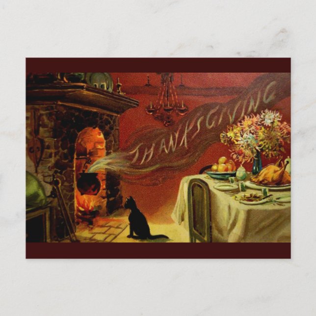 Carte postale Thanksgiving vintage (Devant)