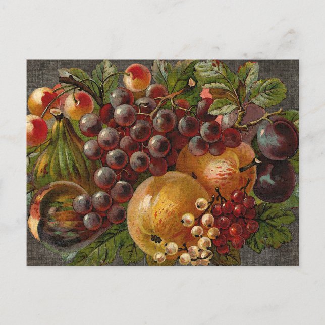 Carte postale Thanksgiving vintage Harvest (Devant)