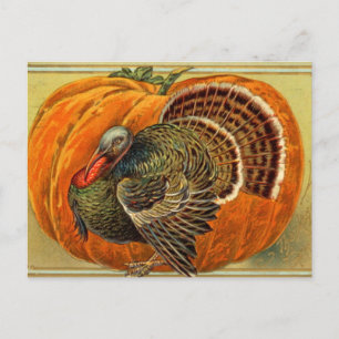 Carte Postale Thanksgiving vintage Turquie