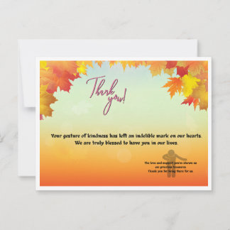 Carte Postale thankyoucard