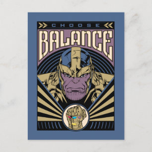 Carte Postale Thanos - Choisissez l'équilibre