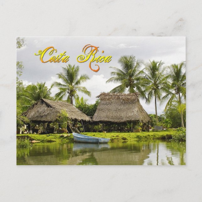 Carte Postale Thatched Roofs, Zancudo, Costa Rica (Devant)