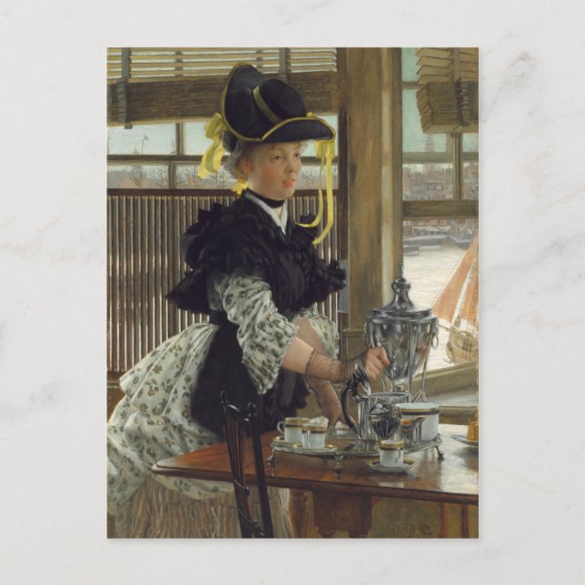 Carte Postale Thé | 1872 (huile sur bois) (Devant)