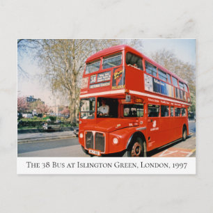 Carte Postale The 38 Bus at Islington Green, Londres, 1997