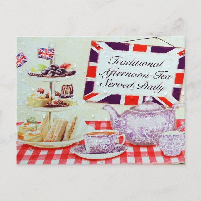 Carte Postale Thé anglais après-midi (Devant)