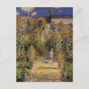 Carte Postale The Artist's Garden at Vetheuil by Claude Monet