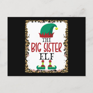Carte Postale The Big Sister Elf Leopard Elf Venin de Christma