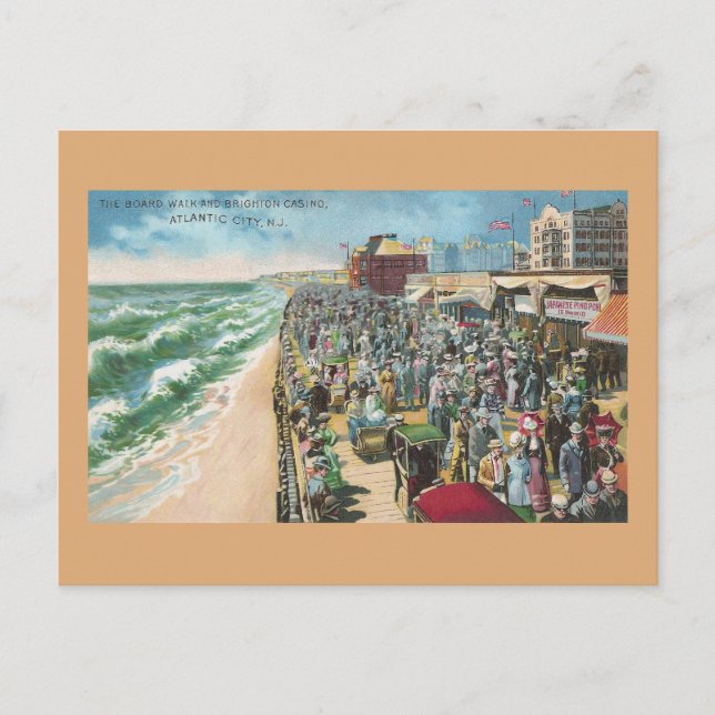 Carte Postale The Board Walk et Brighton Casino (Devant)