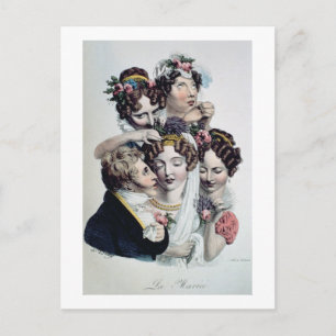 Carte Postale The Bride, vers 1820 (litho)