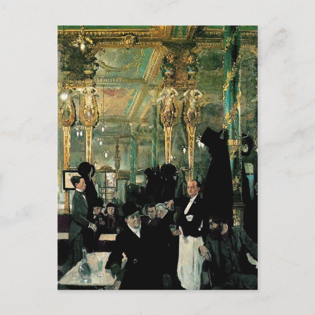 Carte Postale The Café Royal, Londres par William Orpen (1912) (Devant)