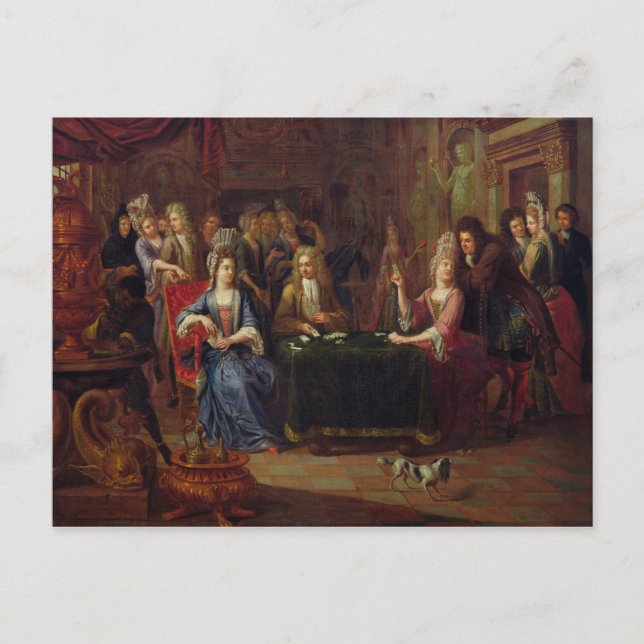 Carte Postale The Card Players, 1699 (Devant)