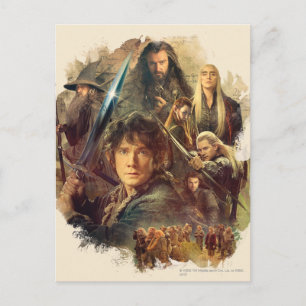 Carte Postale The Company and Elves of Mirkwood