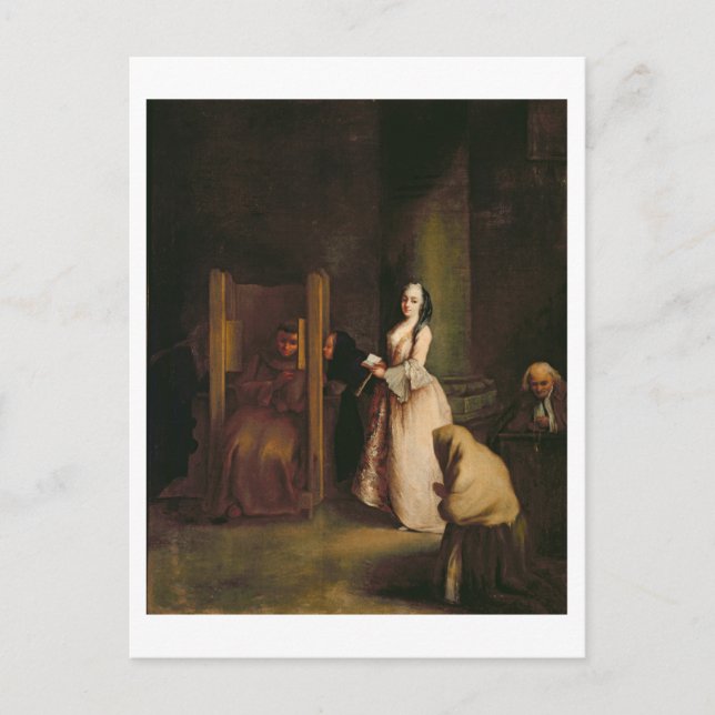 Carte Postale The Confession, c.1755 (Devant)