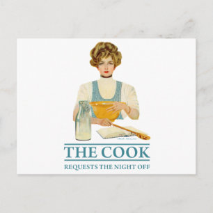 Carte Postale The Cook demande la nuit off