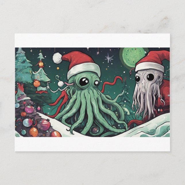 Carte Postale The Cthulhu Spirits of Christmas (Devant)