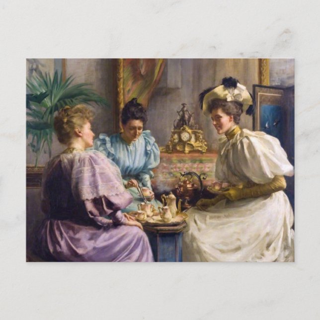Carte Postale Thé de l'après-midi Edwardian (Devant)