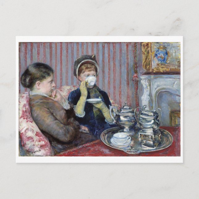 Carte Postale Thé de l'après-midi, Mary Cassatt (Devant)