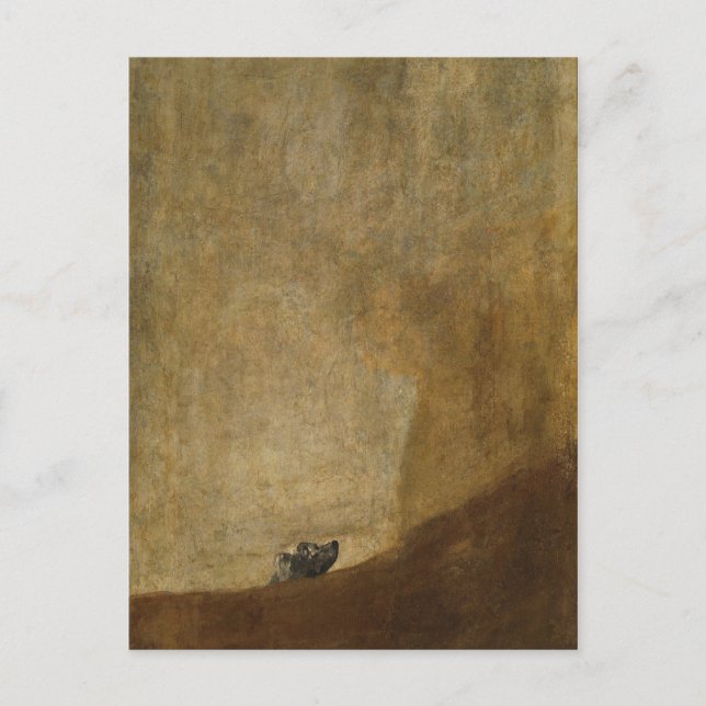 Carte Postale The Dog by Francisco Goya (Devant)