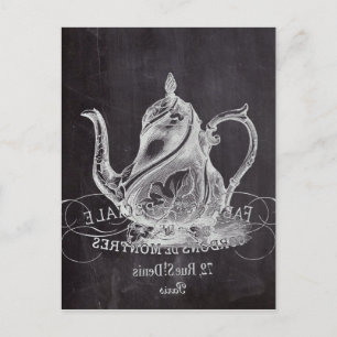 Carte Postale Thé en tableau Alice au Wonderland tea party