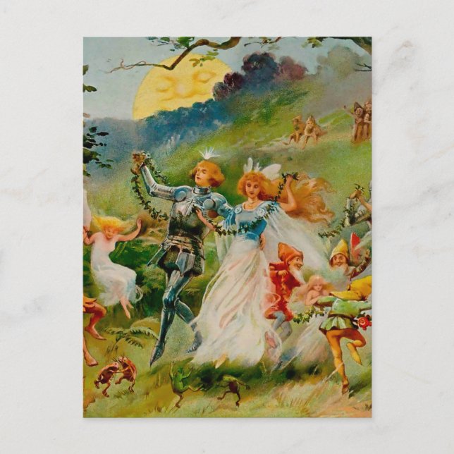 Carte Postale "The Fairy Dance" par ES Hardy (Devant)