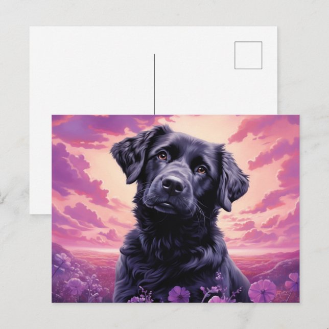 Carte postale The Flower Admirer (Devant / Derrière)