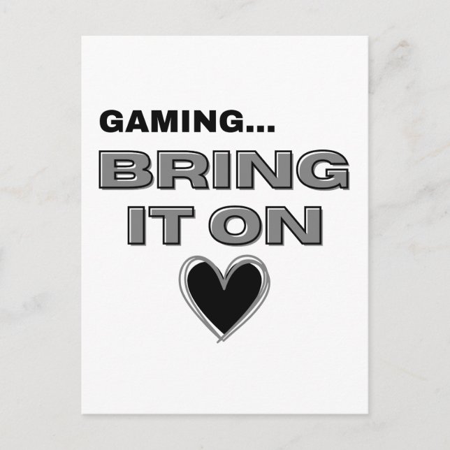 Carte Postale The Gamer Postcard  (Devant)