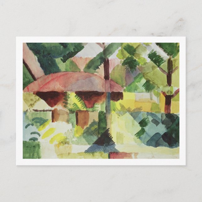 Carte Postale The Garden, 1914 (avec papier) (Devant)