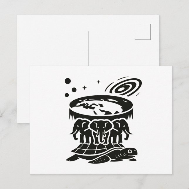 Carte Postale The Geocentric Universe in Symbolic Form (Devant / Derrière)