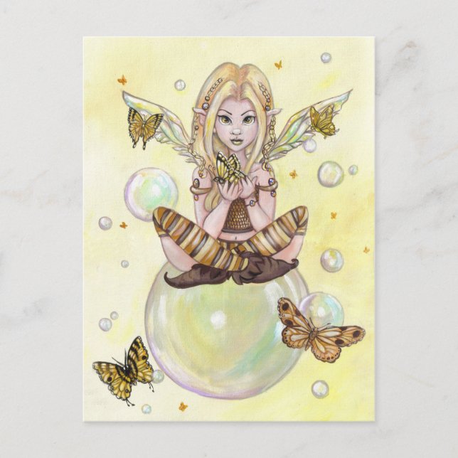 Carte postale "The Gold Fairy" (Devant)