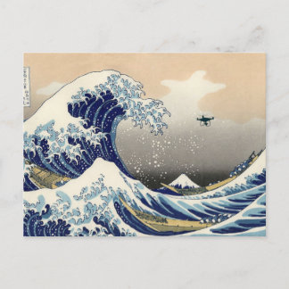 Carte Postale The Great Drone Wave Off Kanagawa