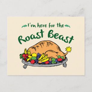 Carte Postale The Grinch I'm Here for the Roast Beast Quote