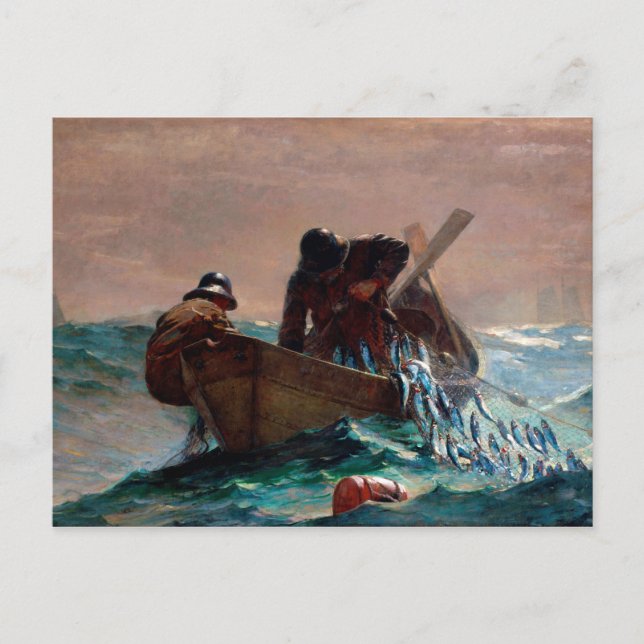 Carte Postale The Herring Net par Winslow Homer (1885) (Devant)