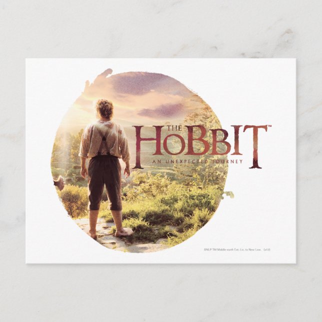 Carte Postale The Hobbit Logo with BILBO BAGGINS™ Back (Devant)