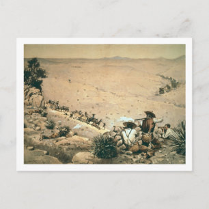 Carte Postale 'The Hold Up', vers 1900 (huile sur toile)