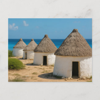 Carte Postale The huts in bonaire