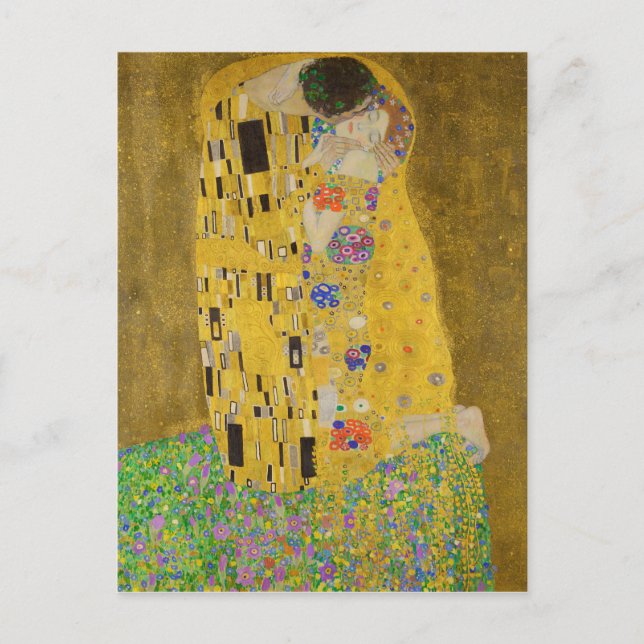 Carte Postale The Kiss (Lovers) de Gustav Klimt (1908-1909) (Devant)